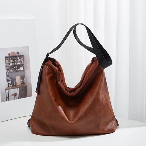 Large capacity retro backpack single shoulder tote bag soft leather crossbody bag ladies large handbags