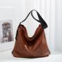Large capacity retro backpack single shoulder tote bag soft leather crossbody bag ladies large handbags