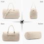 LOVEVOOK 2022 Luxury Designer Quilted Weekender Duffel Bags Men Custom Duffle Bag Canvas Overnight Travel Luggage Bag for Women