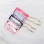 Keymay New Design RTS Fast Shipping 10 Colors Waterproof Pvc Clear Card Holder Fashion Wallets Keychains Pvc Coin Purse