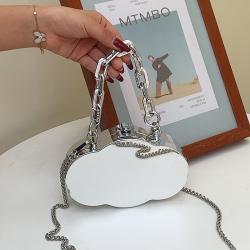 Shape Of The Clouds Fashion Women Bags Thick Chain Bags Women Handbags Shoulder Metal Box Ladies Handbags Women Bag JY220833