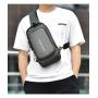 KBW610 Hot Men Bag Updated Model PU Shoulder Crossbody Sports Slant Hanging Chest Backpack High Quality USB Anti-theft Chest Bag