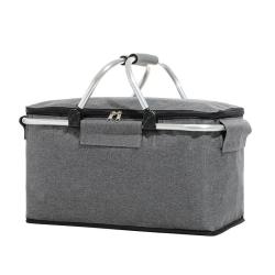 LB041 New Fashion Cooler Bag Reusable Thermal Insulated Cooler Bag Grocery Cool Carry Oxford Lunch Cooler Bag for Food Picnic F