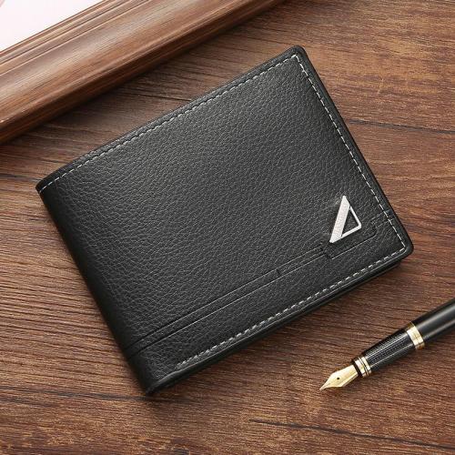 Factory Wholesale Men Wallet Short Soft Leather Wallet Business Casual Horizontal Coin Purse Fashion Large Capacity Men's Purse