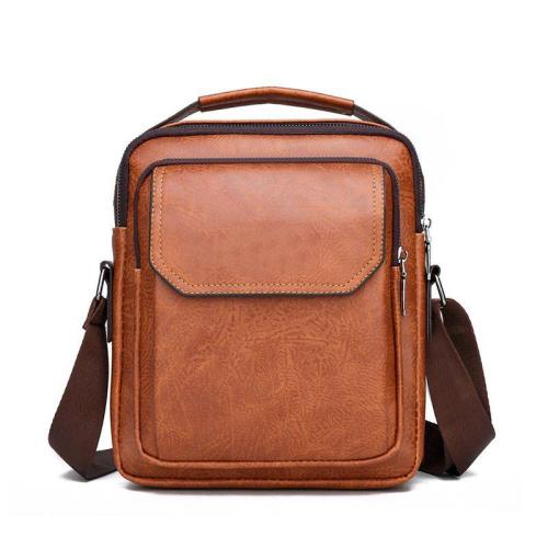 Casual crossbody men's shoulder bag vertical carry