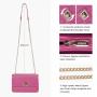 LOVEVOOK OEM ODM Wholesale Women Quilted Crossbody Leather Shoulder Purses With Chain Strap Stylish Clutch Purse Bags For Ladies