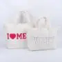 Keymay Popular Multi-color Personalized Letter Patches Bridesmaid Gift Sherpa Tote Bag Ladies Wedding Handbags Ladies Tote Bag