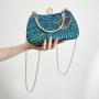 Birds Pattern New Fashion Shoulder Chain Bag Pillow Luxury Wedding Evening Clutch Evening Bags 2024Purses