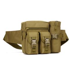 Outdoor Zipper Waist Bag for Men and Women Water Bottle Bag for Cycling and Travel for Lifestyle and Sports