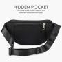 Gelory New Style Fashion Polyester Fanny Packs Crossbody Bag Waterproof Waist Bag For Travel Running Walking Hiking