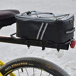 Large Capacity Touchable Cycling Accessories Bicycle Basket Bag Bike Water Resistant Rack Bag with Rain Cover