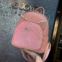 Cute Crystal Diamond Glitter Backpack  For Girls New Fashion Waterproof PU Leather Ladies Designer Bags Cartoon Pattern