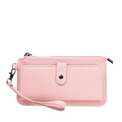 OEM 915 Long Leather Wallet for Women and Girls Fashion Zip Pocket Ladies Wallets Purse  Custom Logo Credit Card Holder