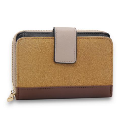 Long Clutch Zipper Lady Purses with Multi Coins Slots Leather Woman Bag Wallet