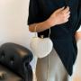HR553 Women Heart Shaped Beauty Chain Rhinestone Dinner Bag Luxury Lock Buckle Handbag Fashion Trend Shoulder Crossbody Bag