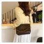 Large Capacity Soft Leather Shoulder Bag Retro Casual Handbag Women Autumn Winter Retro Designer Luxury Crossbody Bag For Women