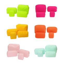 Keymay Free Sample New Candy Color Small Cosmetic Bag Portable Cute Travel Makeup Bag Women Organizer cosmetics Pouch Bags
