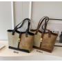 ZWY346 Wholesale New Women Color Blocking Tote Bag PU Daily Elegant Fashion Shoulder Bag Zippered Interior Pocket Girl Handbag