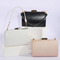 Fashion Lady Purse Ladies Good Quality Handbag White Women Cross Bag PU Evening Clutch Bags