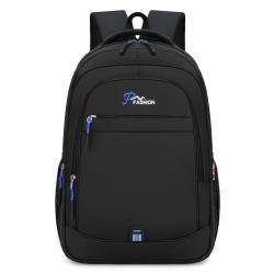 Large Capacity Lightweight Unisex Backpack Waterproof Oxford Cloth Nylon Lining Zipper Closure Student Leisure Sports Travel