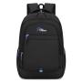 Large Capacity Lightweight Unisex Backpack Waterproof Oxford Cloth Nylon Lining Zipper Closure Student Leisure Sports Travel