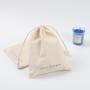 Surper Soft Cotton Fabric Shoe Dust Packaging Pouch Drawstring Dust Clothing Cotton Packing Bag