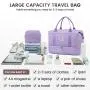 LOVEVOOK Labor and Delivery Hospital Bags Carry on Overnight Bag with Toiletry Purse Shoe Compartment Luggage Travel Duffel Bag