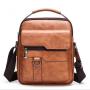 XL005 Best-selling Vintage Men's Shoulder Bag Daily Life Multi-layer Large Capacity Handbag Wear-resistant Durable Leather Bag