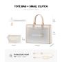 LOVEVOOK high quality pu leather fashion women canvas tote shoulder bag office teacher nurse large capacity handbag and purses