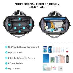 LOVEVOOK Custom Baby Care Nappy Changing Bags, Large Diaper Bags Backpack  Mom Backpack Baby Diaper Bag