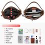 Realer 2022 3 in 1 Large Hobo Purses PU Leather Purses and Handbags Vintage Ladies Crossbody Bag Casual Hobo Handbags for Women