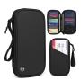 ZF223 Document Bag RFID Travel Passport Jacket Wallet Long Anti-theft Swipe Card Bag Oxford Waterproof Handheld Bag