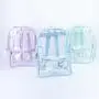 Keymay New Design Back to School Gift Stadium Approved Backpack Clear Plastic PVC Backpack Transparent Backpack for School