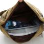 HR063 Men Single Crossbody Shoulder Bag Fashion Canvas Lightweight Mobile Phone Messenger Bag Collecting Money for Business Bag