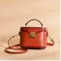 2019 New Messenger Bag Female Cowhide Casual Retro Handbag Fashion Wild Bucket Bag
