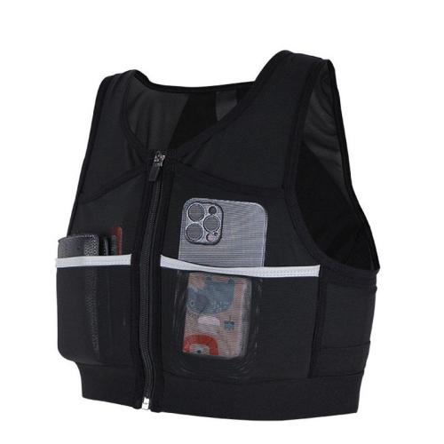 ZF236 New Outdoor Running Backpack Sports Reflective Fitted Vest Bag Polyester Hiking Water Bottle Backpack