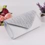 HR334 New Women's Party Clutch Bag Colored Satin Inlaid Diamond Hot Diamond Dinner Bag Banquet Evening Dress Wedding Qipao Bag