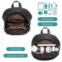 LOVEVOOK Mini Backpack for Women Fashion Quilted Small Daypack Waterproof Ladies Leather Backpacks Purse for Work Travel Daily