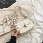Trending  Bolsos Lock Shoulder Bag Solid Color Crossbody Bags For Women