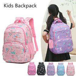 Popular Animal Prints Pattern Schoolbags Sweet And Lovely Light Casual Backpack Students Kids Large Capacity Polyester Bookbags