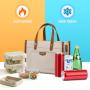 LOVEVOOK Fashion Office Ladies Work leak-proof & heat preservation beach bag handbag for Picnic lightweight lunch Tote Bag
