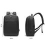 Wholesale Oxford cloth backpack in stock men's USB charging computer bag large capacity business commuting backpack