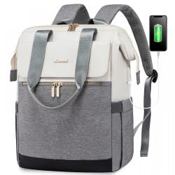 LOVEVOOK Design Convertible College Tote Daypack Work Waterproof Smart bookbag With USB Travel School Laptop Backpack for women