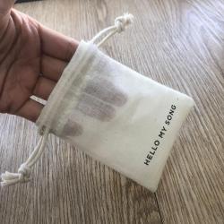 Custom Size Color Thin Muslin Cotton Packaging Bag