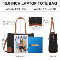 Lovevook 2022 2pcs office lady business tote bags 15.6 large capacity shoulder bags custom logo laptop briefcase Women handbags