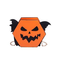 Funny Halloween Pumpkin Women's Bag Fashion Crossbody Bags Chain Custom shape Women's Bags