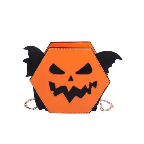 Funny Halloween Pumpkin Women's Bag Fashion Crossbody Bags Chain Custom shape Women's Bags