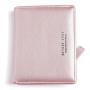 ZWY017 Simple Women Short Wallet PU Leather Solid Color Card Holder Bag Two-fold Waterproof Multi-card Coin Wallet Purse