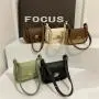 Contrasting color women's saddle bags high quality women's underarm bag 2024 summer product single shoulder crossbody bag
