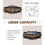 LOVEVOOK Stylish 15.6 In Leather Work Tote Bags Large Capacity 2pcs/set for Office Business School Travel Laptop Bag for Women